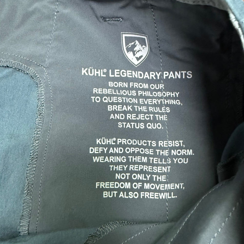 KUHL Legendary Splash Straight Leg Pants Women 10 Gray Blue Hiking Utility 6279 - Picture 5 of 15